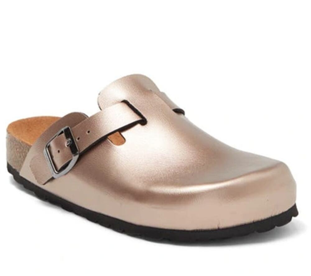 VALENTINO BY MARIO VALENTINO Leather Clog In Bronze Sz 9 NIB $551